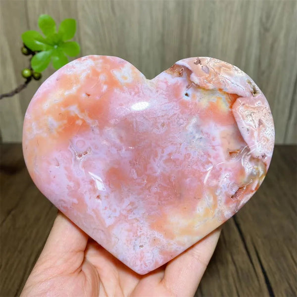 Pink Agate Druzy Heart-ToShay.org