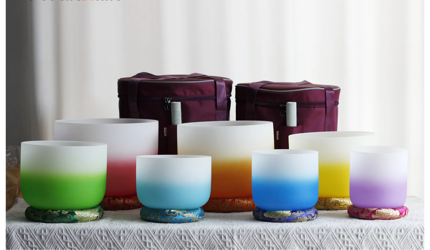 Frosted Crystal Singing Bowls-ToShay.org