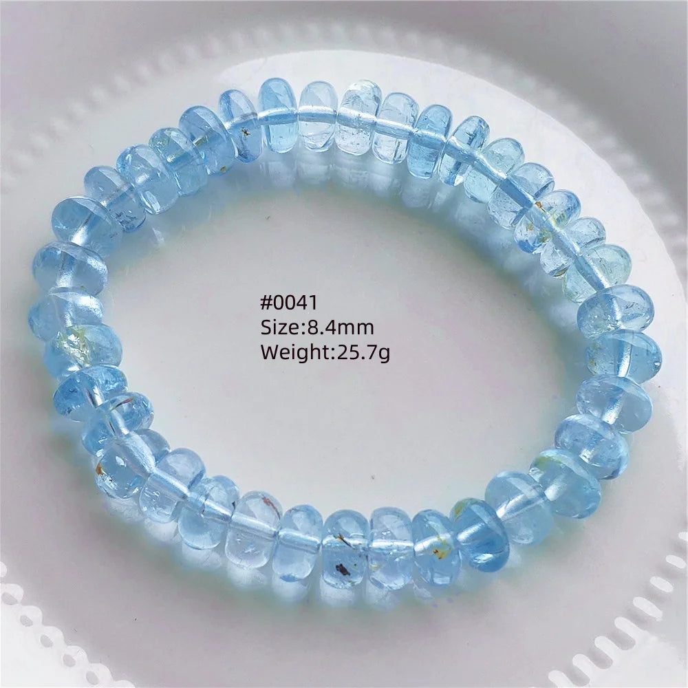 Blue Topaz Abacus Bead Bracelet-ToShay.org