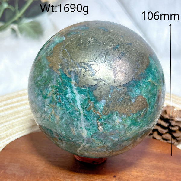 Blue Dioptase Pyrite Balls-ToShay.org