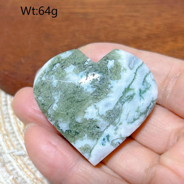Green Moss Agate Heart-ToShay.org