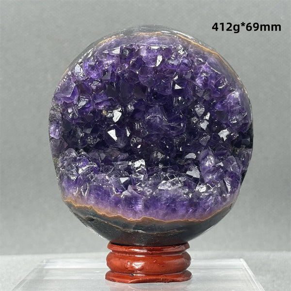 Purple Amethyst Cluster Ball-ToShay.org