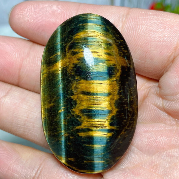 Blue Yellow Tiger Eye Stone-ToShay.org