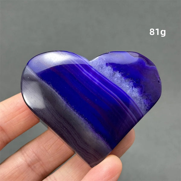 Purple Agate Heart-ToShay.org