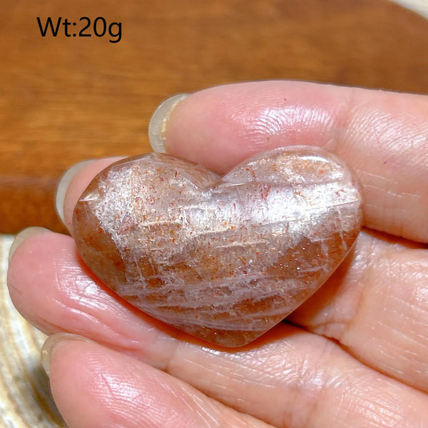 Orange Sunstone Heart-ToShay.org