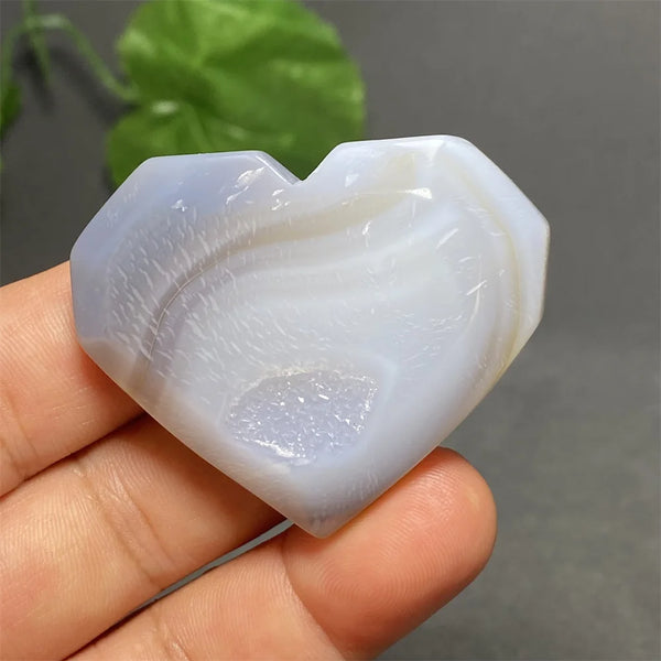 Blue Striped Agate Heart-ToShay.org