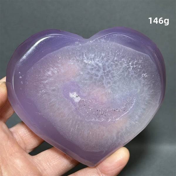 Purple Agate Heart-ToShay.org