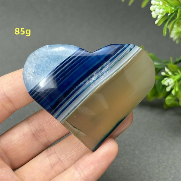 Blue Agate Heart-ToShay.org