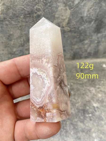 Pink Amethyst Cherry Blossom Agate-ToShay.org
