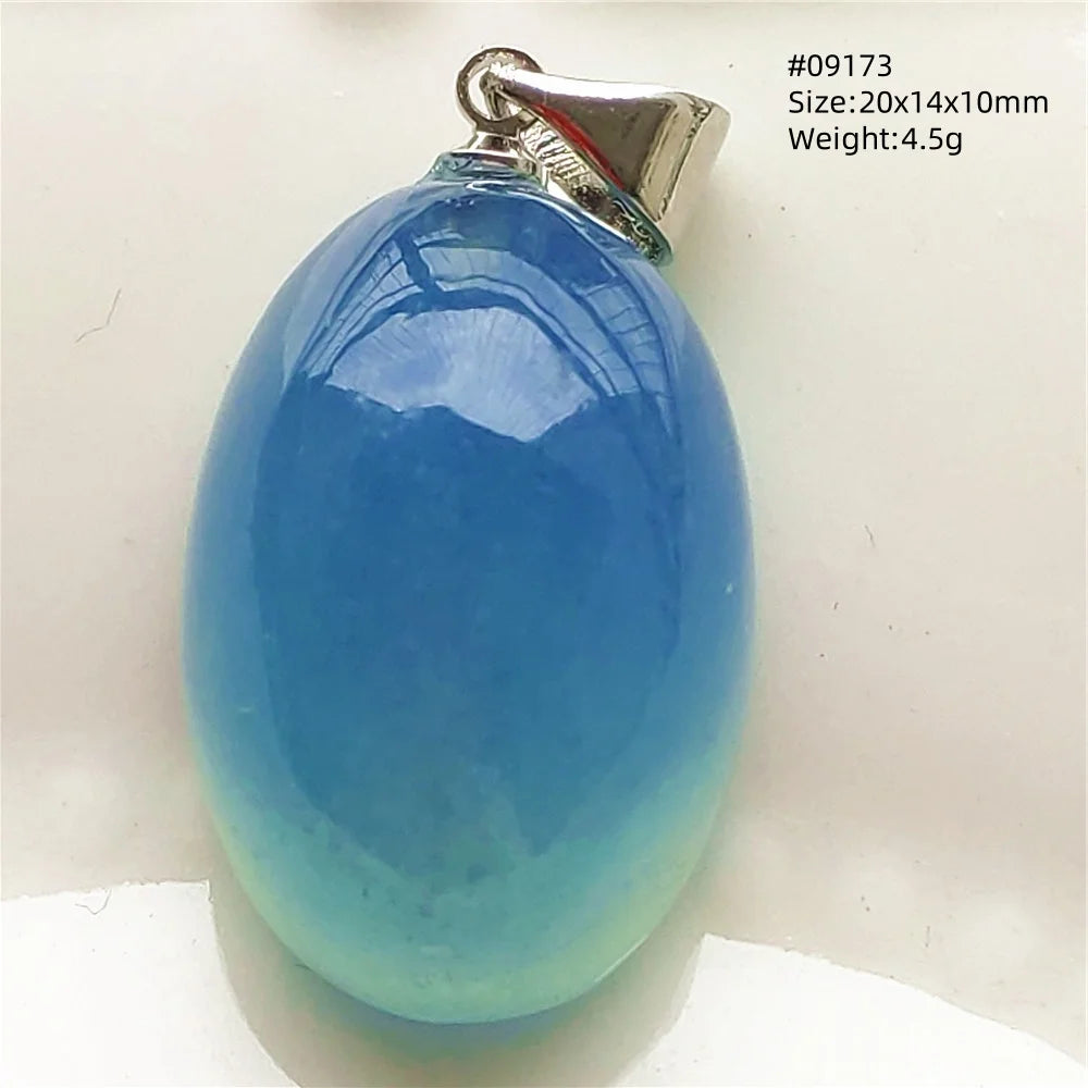 Blue Aquamarine Quartz Pendant-ToShay.org