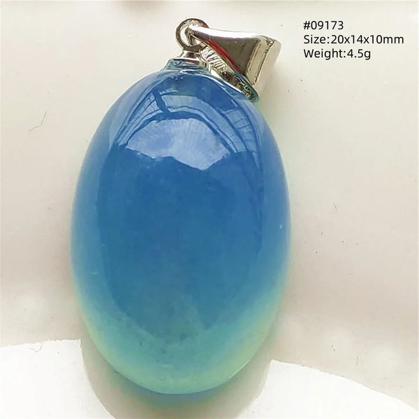 Blue Aquamarine Pendant-ToShay.org