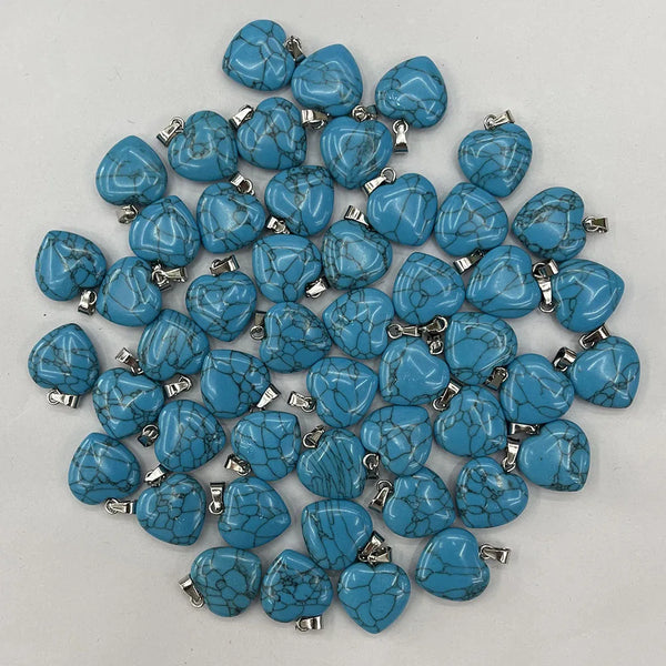 Mixed Crystal Heart Pendants-ToShay.org