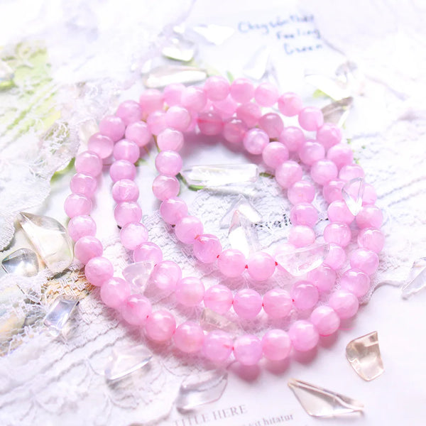 Pink Kunzite Wrap Bracelet-ToShay.org