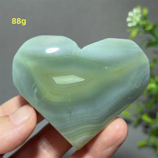 Green Agate Heart-ToShay.org