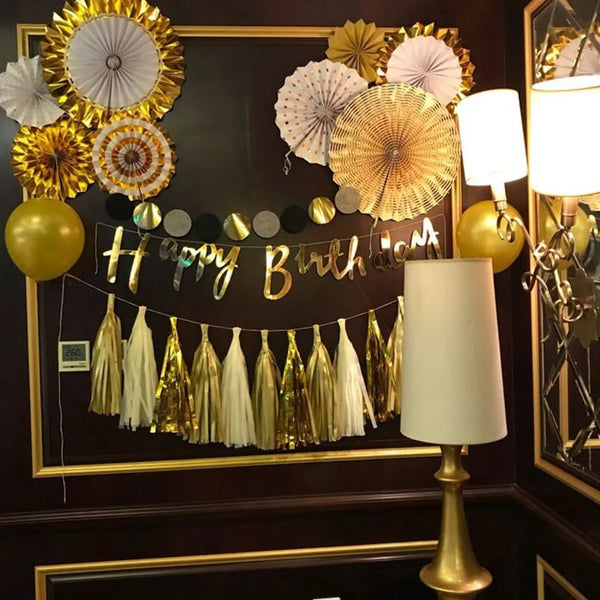 Gold Paper Fans-ToShay.org