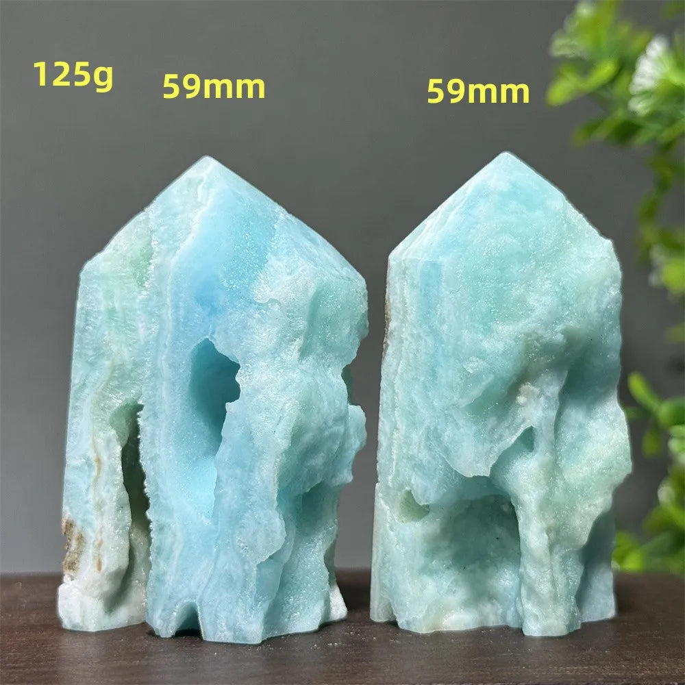 Blue Heteropolar Quartz Tower-ToShay.org