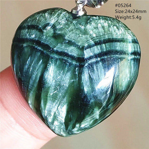 Green Seraphinite Pendant-ToShay.org