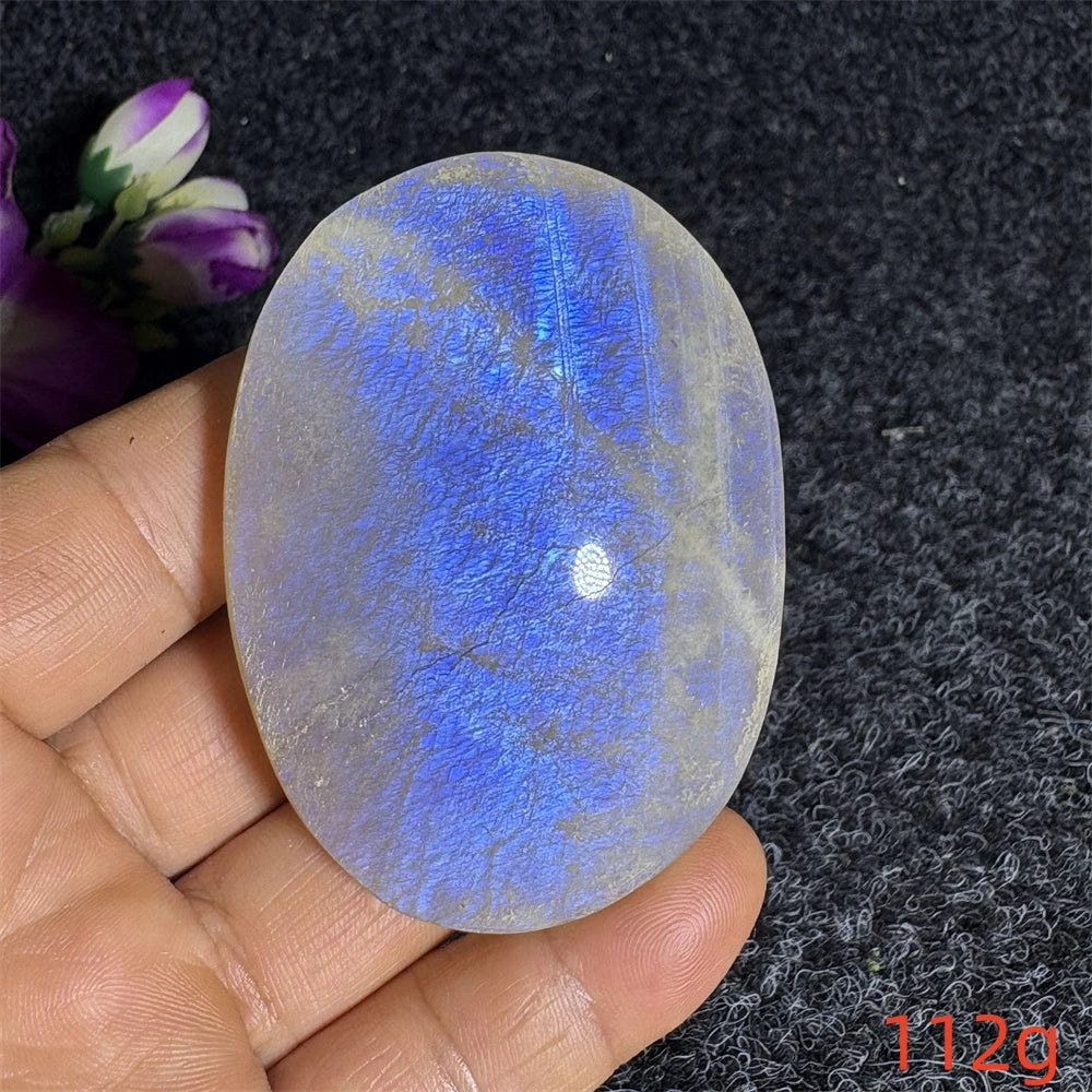 Blue Moonstone Palm Stone-ToShay.org