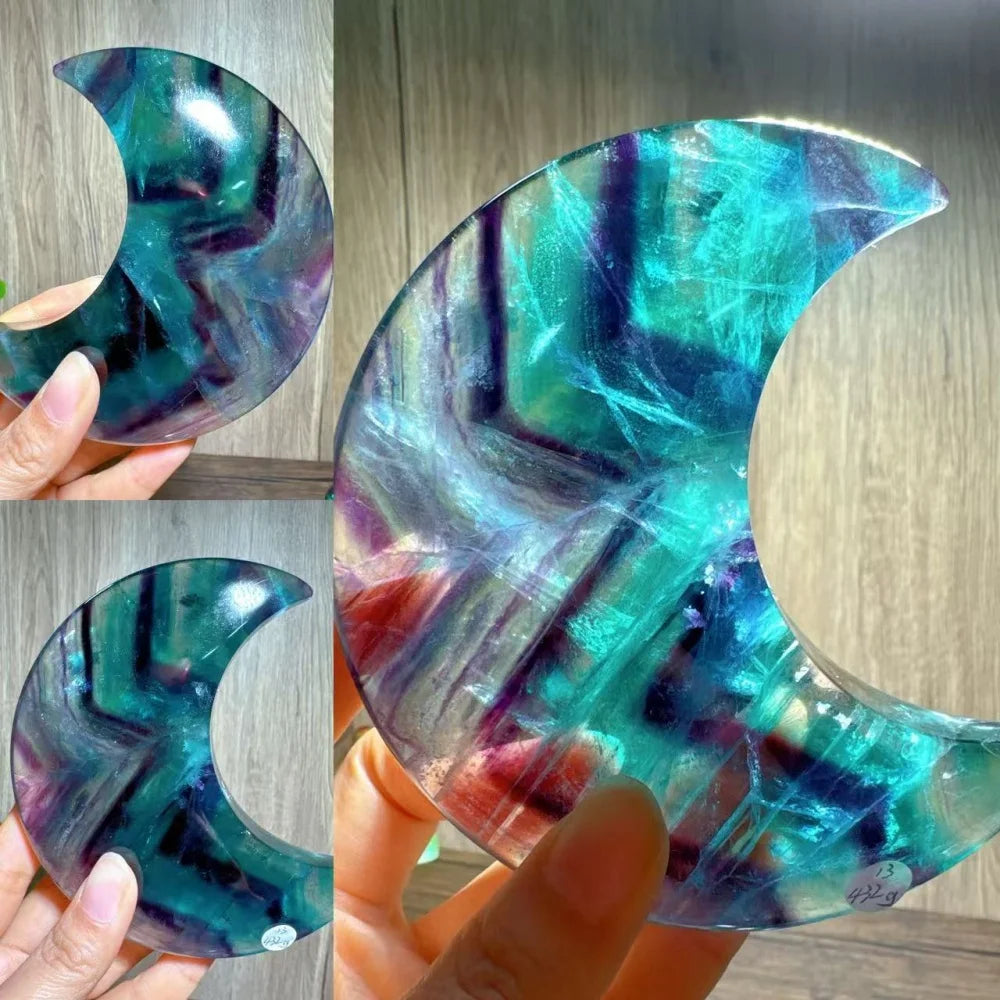Rainbow Fluorite Moon-ToShay.org