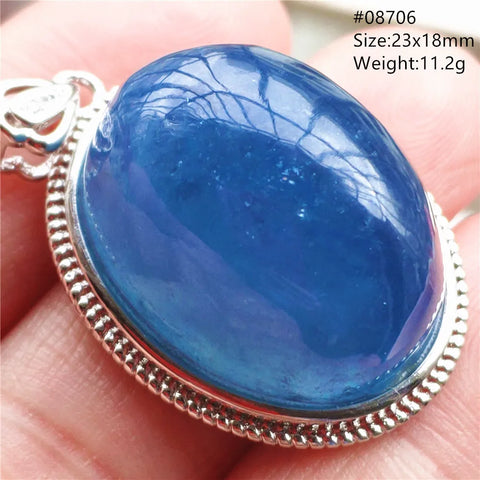 Blue Aquamarine Quartz Pendant-ToShay.org