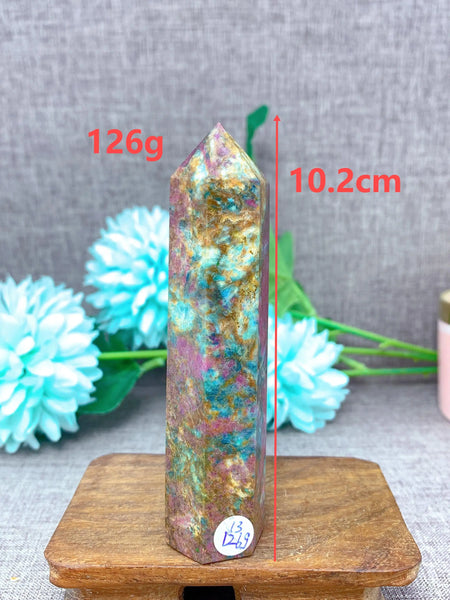 Pink Ruby Fuchsite Crystal Point-ToShay.org