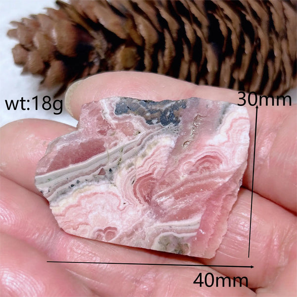 Pink Rhodochrosite Slice-ToShay.org