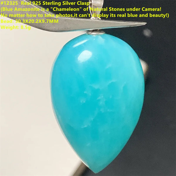 Blue Amazonite Pendants-ToShay.org