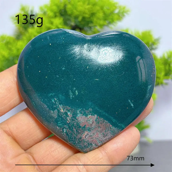 Green Ocean Jasper Heart-ToShay.org