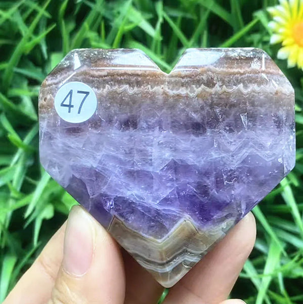 Purple Amethyst Heart-ToShay.org