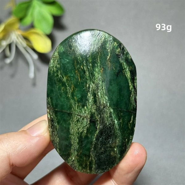 Green Emerald Quartz Palm Stone-ToShay.org
