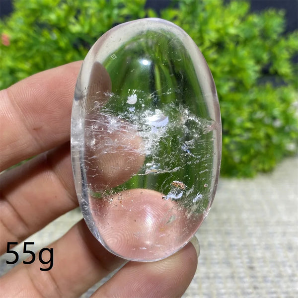 Clear Crystal Palm Stone-ToShay.org