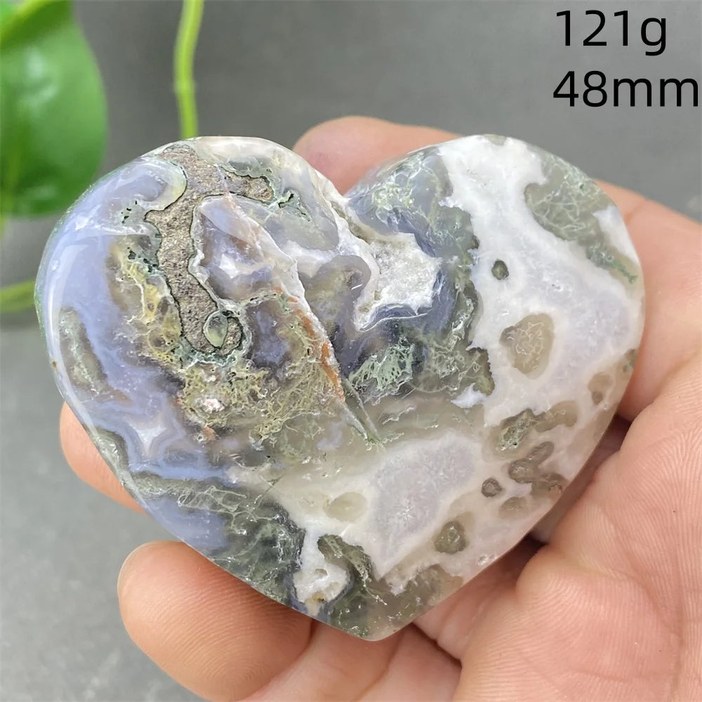 Green Aquatic Agate Heart-ToShay.org