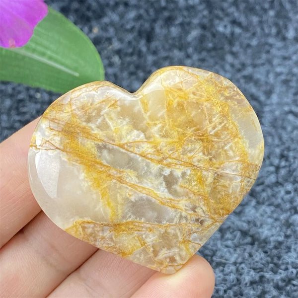 Yellow Ghost Crystal Heart-ToShay.org