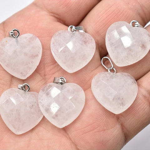 Mixed Crystal Heart Pendants-ToShay.org