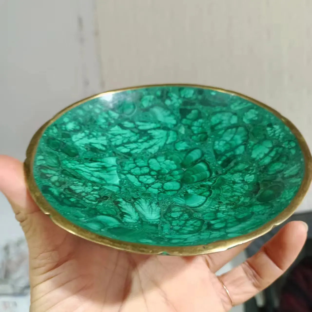Green Malachite Bowl-ToShay.org