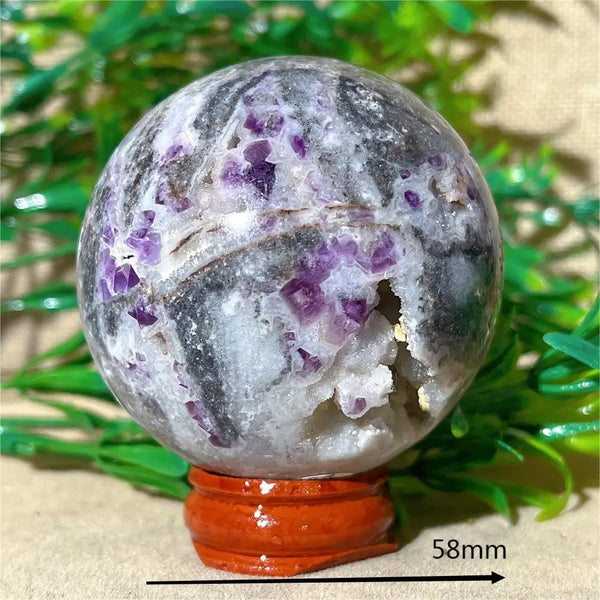 Purple Sphalerite Druzy Ball-ToShay.org