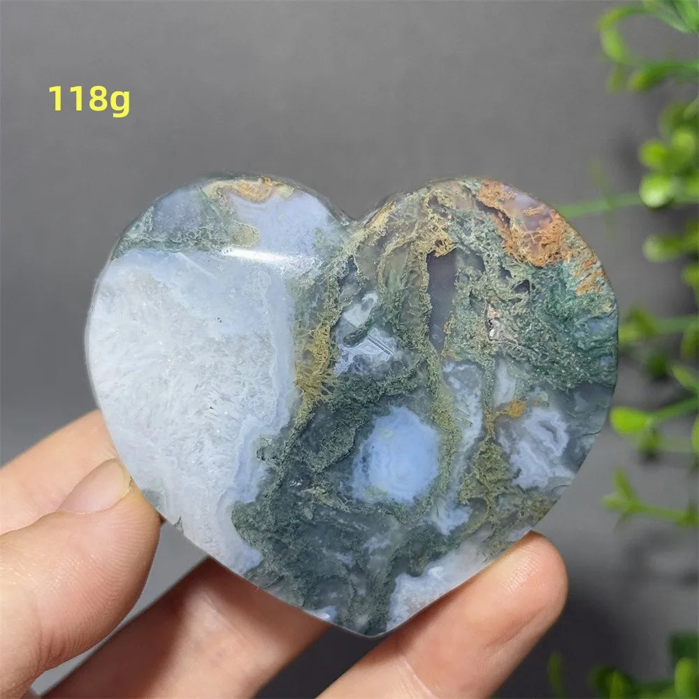 Green Moss Agate Heart-ToShay.org