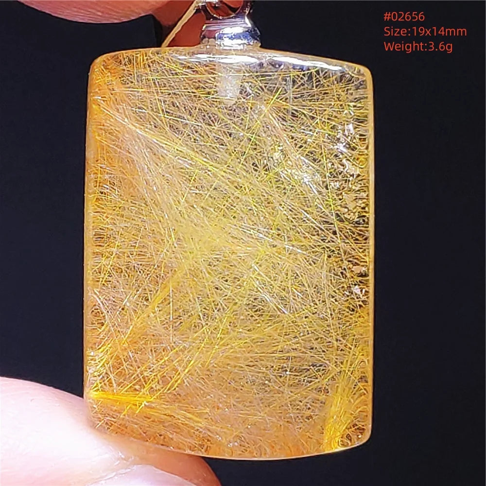 Yellow Rutilated Quartz Pendant-ToShay.org