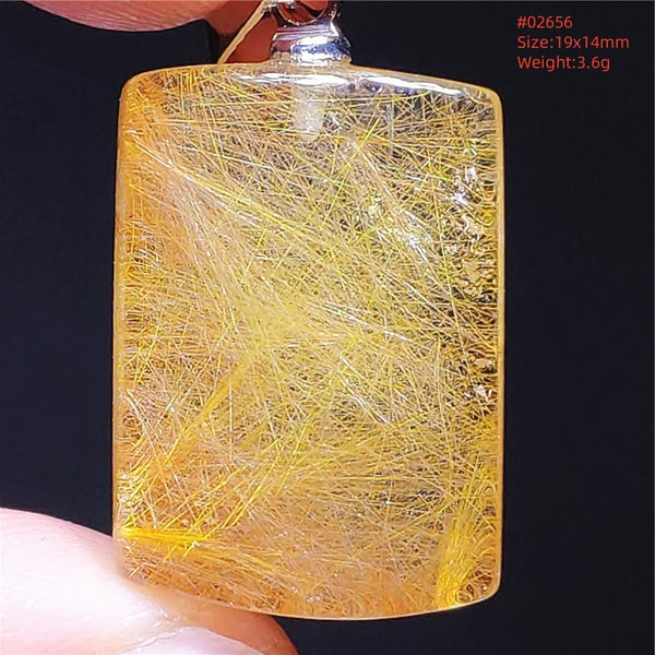 Yellow Rutilated Quartz Pendant-ToShay.org