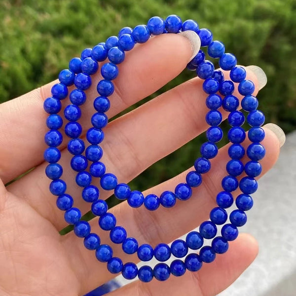 Blue Lapis Lazuli Wrap Bracelet-ToShay.org