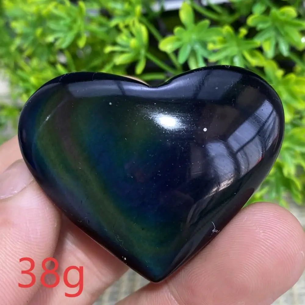 Rainbow Obsidian Heart-ToShay.org