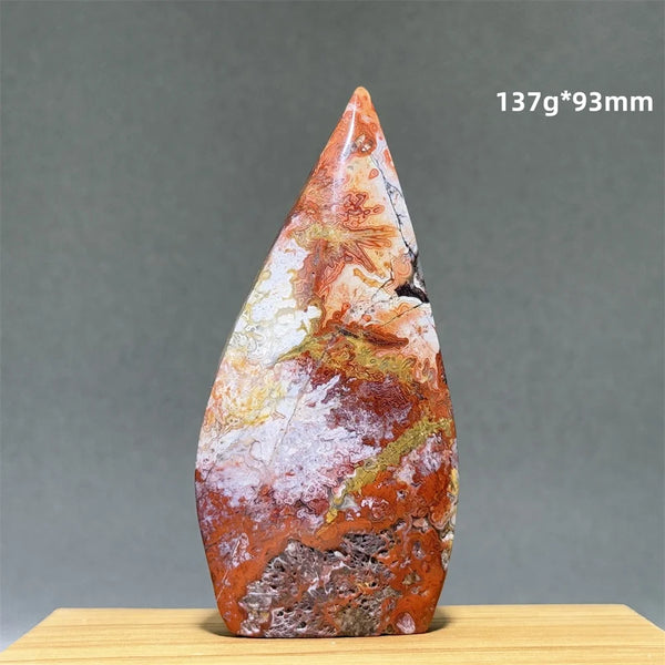 Red Lace Agate Torch-ToShay.org
