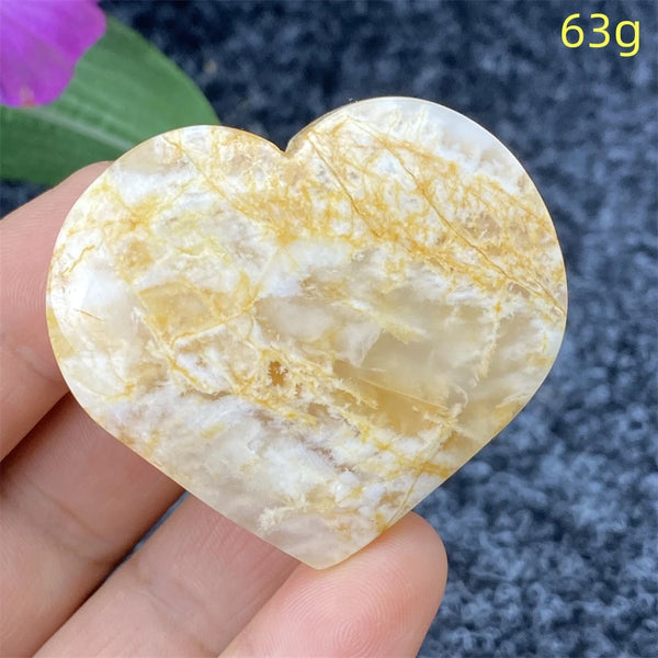 Yellow Ghost Crystal Heart-ToShay.org