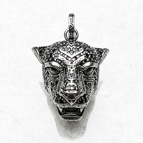 Silver Cats Head Pendant-ToShay.org