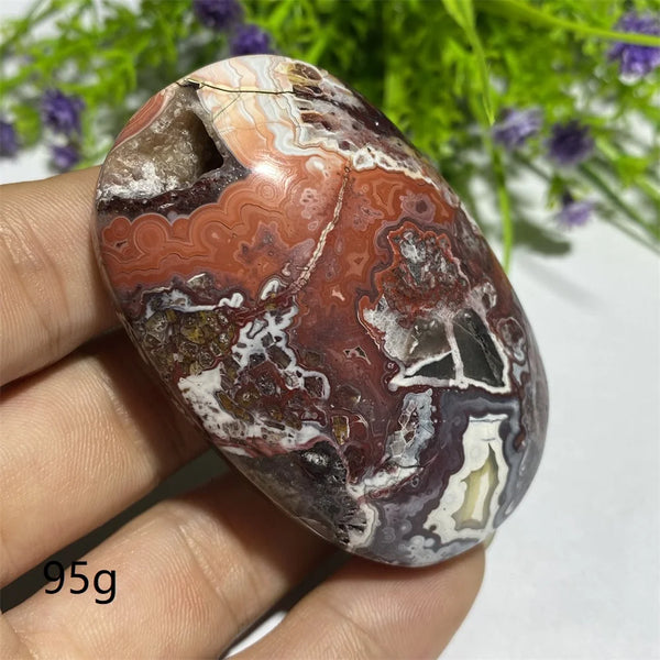 Red Agate Palm Stone-ToShay.org