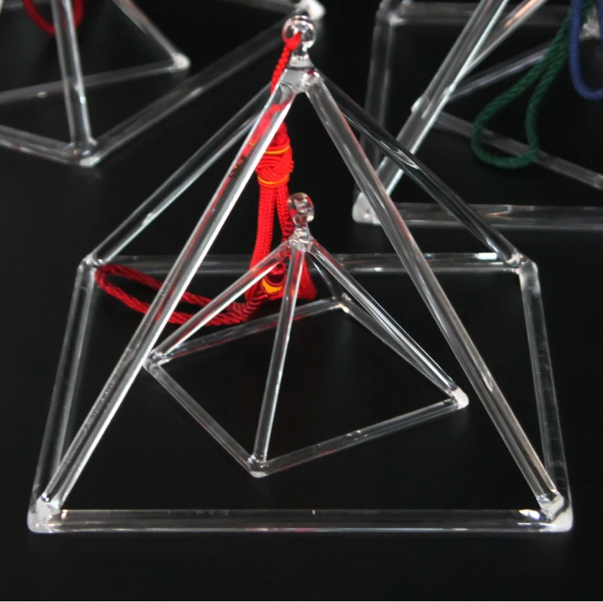 Clear Crystal Singing Pyramid-ToShay.org