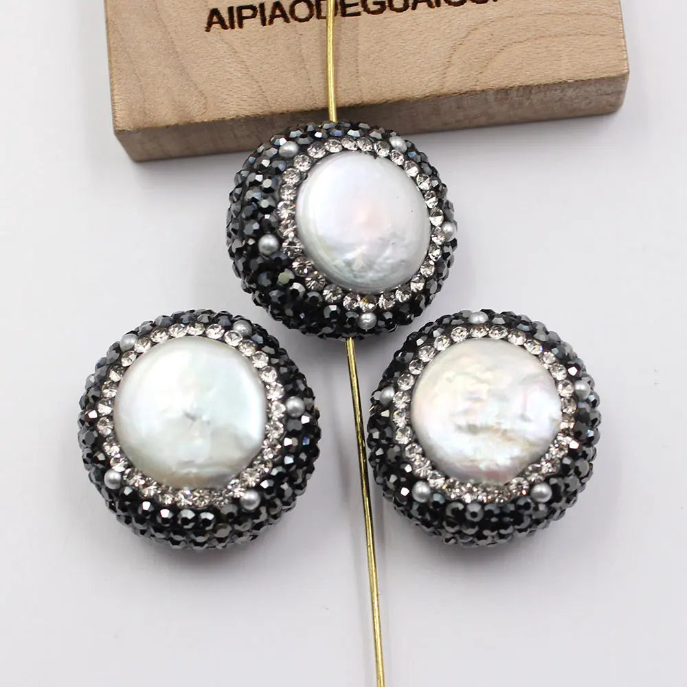 White Pearl Paved Beads-ToShay.org