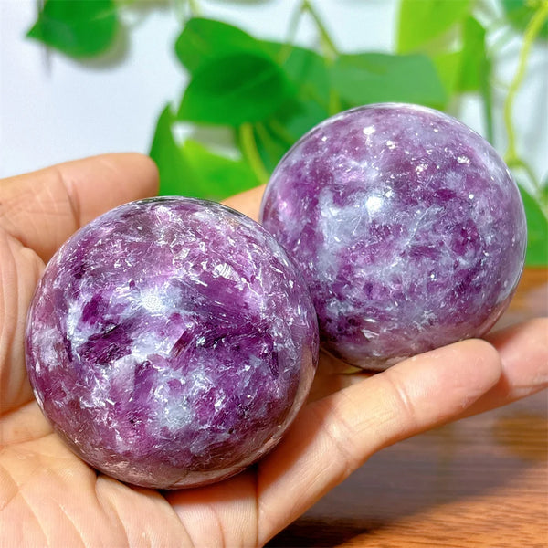 Purple Lepidolite Ball-ToShay.org