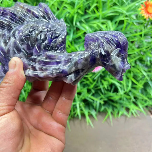 Purple Quartz Crystal Mermaid-ToShay.org