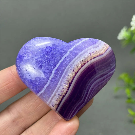 Purple Agate Heart-ToShay.org